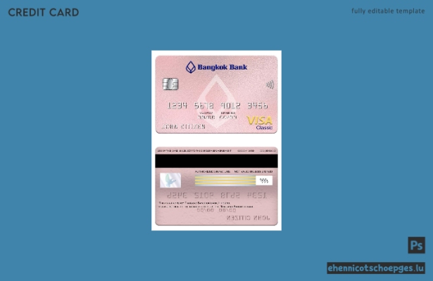 Beispielvorschau der Thailand Bangkok Bank Visa Classic Karte